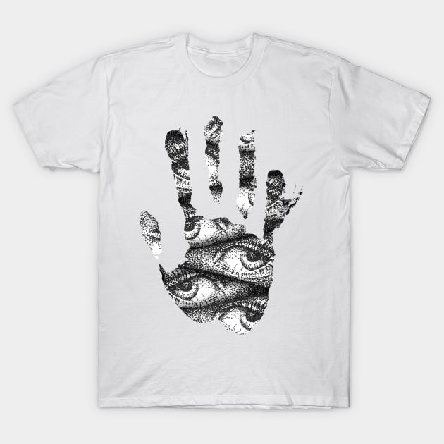 Look. Hand Track. T-Shirt by MrKuznecov